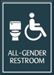 Contour HT All Gender Restroom Sign