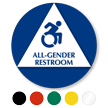 All-Gender Restroom Sign with New Accessibility Symbol