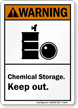 Chemical Storage Keep Out Warning Sign