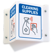 Cleaning Supplies Projecting Sign