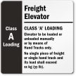 Customizable Freight Elevator Sign