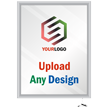 LED Light Box Sign Custom Vertical Snap Frame Kit - Lockable Weatherproof Upload Design