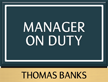 Custom Manager On Duty Sign