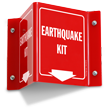 Earthquake Kit Projecting Sign