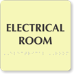 Electrical Room TactileTouch Braille Sign