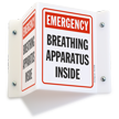 Emergency Breathing Apparatus Projecting Sign
