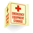 Emergency Equipment Storage Projecting Sign