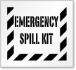 Emergency Spill Kit Floor Stencil