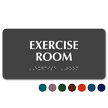 Exercise Room Tactile Touch Braille Sign