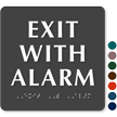 Exit with Alarm Sign