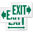 Exit with Green Right Arrow Direction Sign