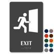 Exit TactileTouch Braille Sign