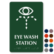 Eye Wash Station Tactile Touch Braille Sign