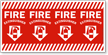 Fire Extinguisher Reflective Column Marker Sign