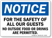 For The Safety Of All Our Guest OSHA Notice Sign