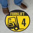 Forklift  4 (with Graphic)   Floor Sign