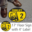 Forklift ID 2 Floor Sign & Label Kit