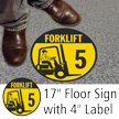 Forklift ID 5 Floor Sign & Label Kit
