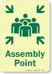 GlowSmart™ Assembly Point Sign