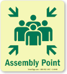 GlowSmart™ Assembly Point Sign