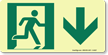 GlowSmart™ Directional Exit Sign, Down Arrow