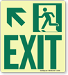 GlowSmart™ Directional Exit Sign, Upward Arrow Sign