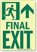 GlowSmart™ Directional Exit Sign, Up Arrow Sign