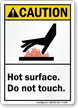 Caution (ANSI) Hot Surface Sign