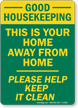 Good Housekeeping This Is Home Away Sign