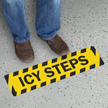Icy Steps Slip Resistant Floor Sign