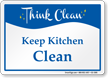 Keep Kitchen Clean Sign