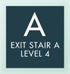 Stairway w/Level Indicator Sign