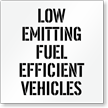 Low Emitting Fuel Efficient Vehicles Parking Stencil