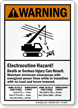 Death, Serious Injury Can Result Crane Safety Sign