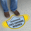 Mask Shaped   Reminder   Face Covering Required