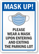 Wear Mask In Parking Lot