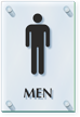 Men Restroom ClearBoss Sign