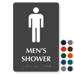Men Shower TactileTouch Braille Door Sign
