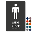 Men Staff TactileTouch Braille Restroom Sign