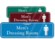 Men's Dressing Room ShowCase Wall Sign