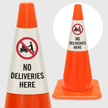 No Deliveries Here Cone Collar