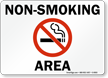 Non Smoking Area (with symbol).