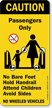Caution Passengers No Bare Feet Hold Handrail