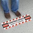 Confined Space Permit Not Required Floor Sign