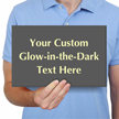 Custom Glow In The Dark Engraved Choose Clipart Sign