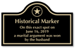 Personalized Engraved Historical Arch Marker