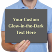 Customizable Glowing Engraved Sign
