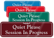Quiet Please ShowCase Wall Sign