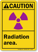 Radiation Area ANSI Caution Sign