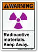 Radioactive Materials Keep Away ANSI Warning Sign